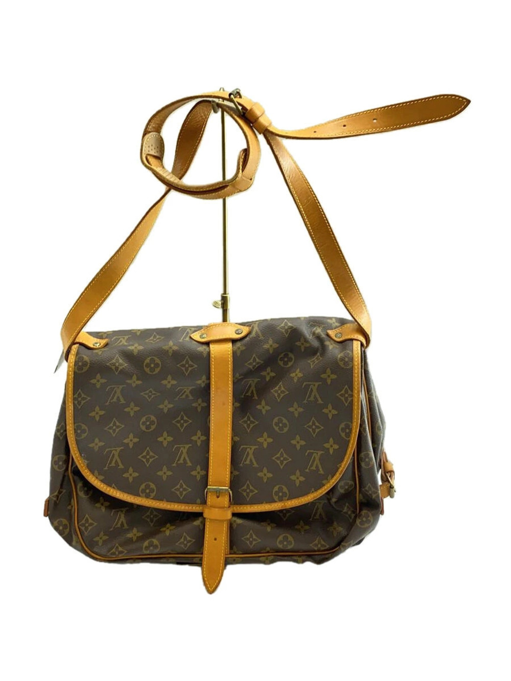 LOUIS VUITTON Saumur Monogram Canvas Brown